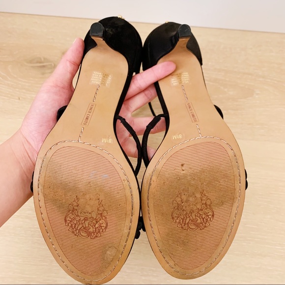 Vince Camuto Black Strappy Heels - Picture 3 of 7